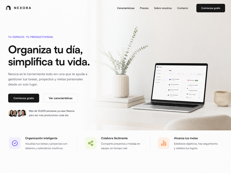 Ejemplo de landing page